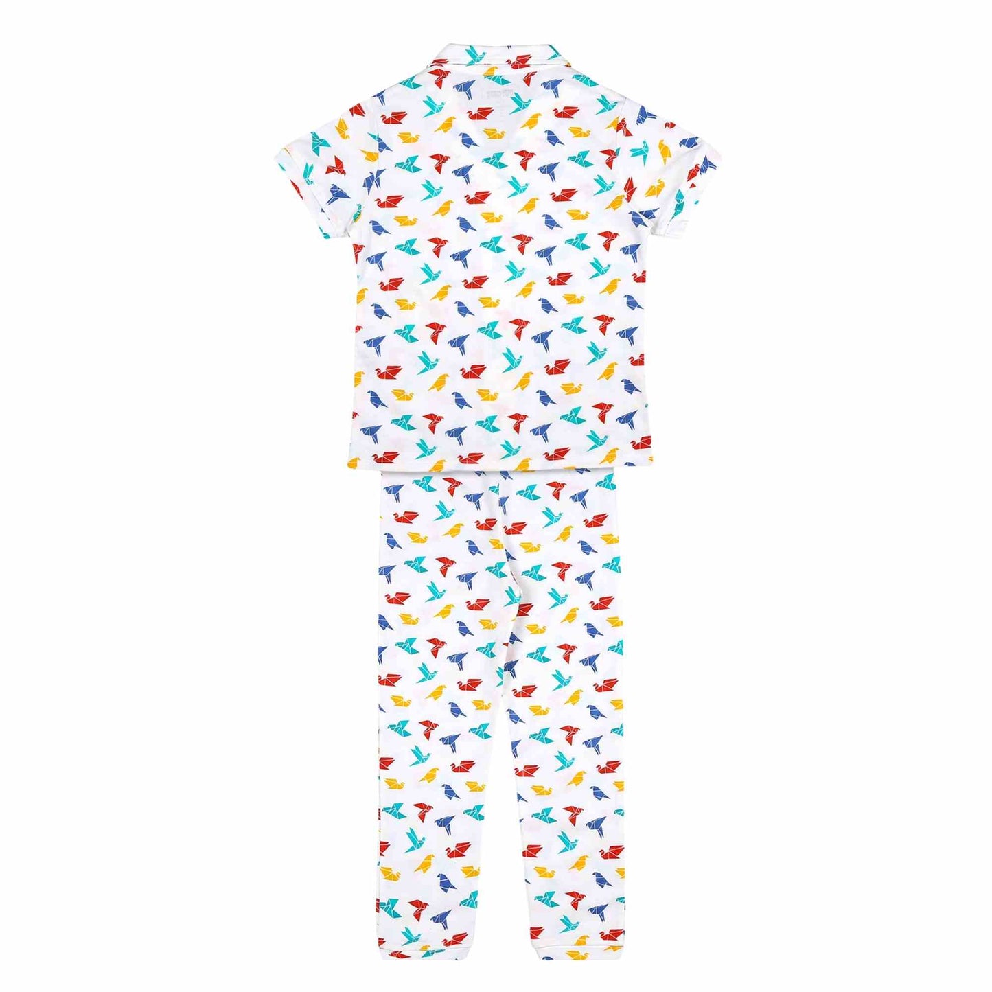 Half Sleeve Nightsuit - Gummy Birds