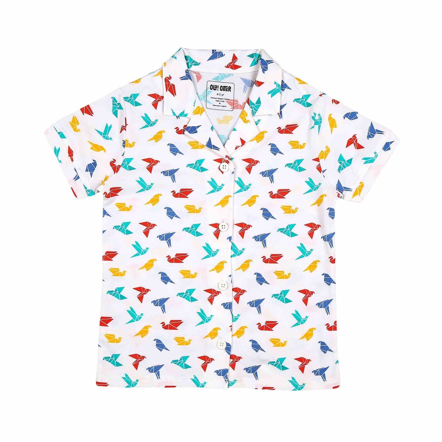 Half Sleeve Nightsuit - Gummy Birds
