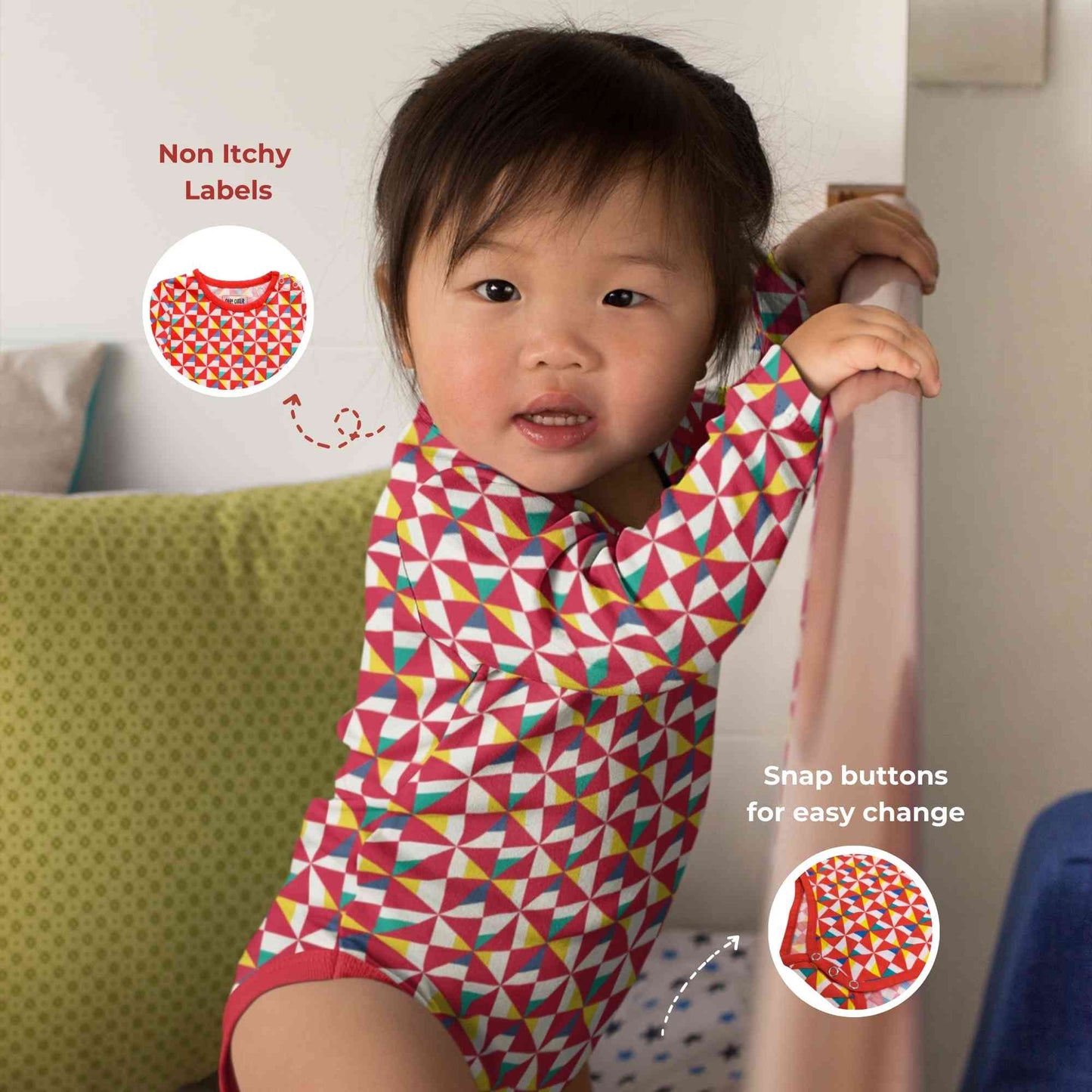 Full Sleeve Bodysuit - Pinwheel Paradise