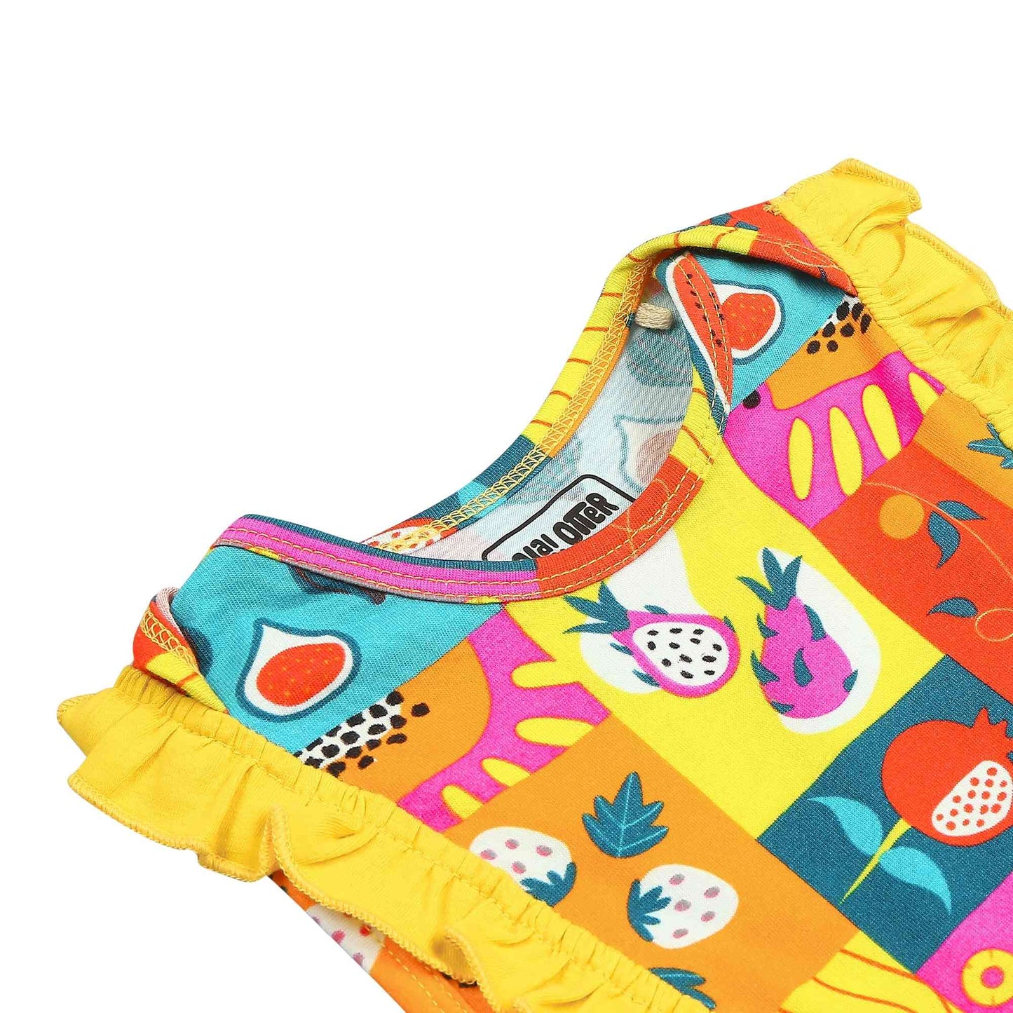 Frill Romper - Mixed Fruit