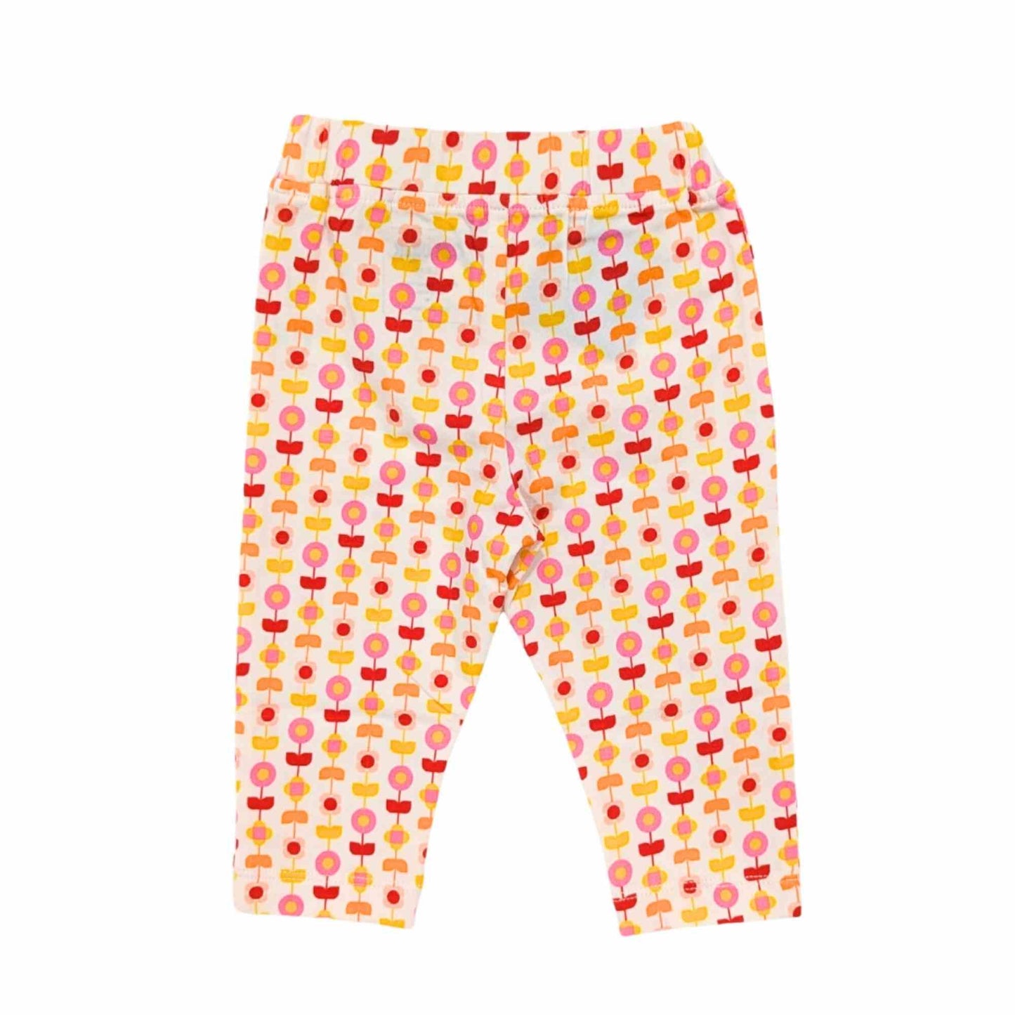 Girl Leggings - Indian Flora White