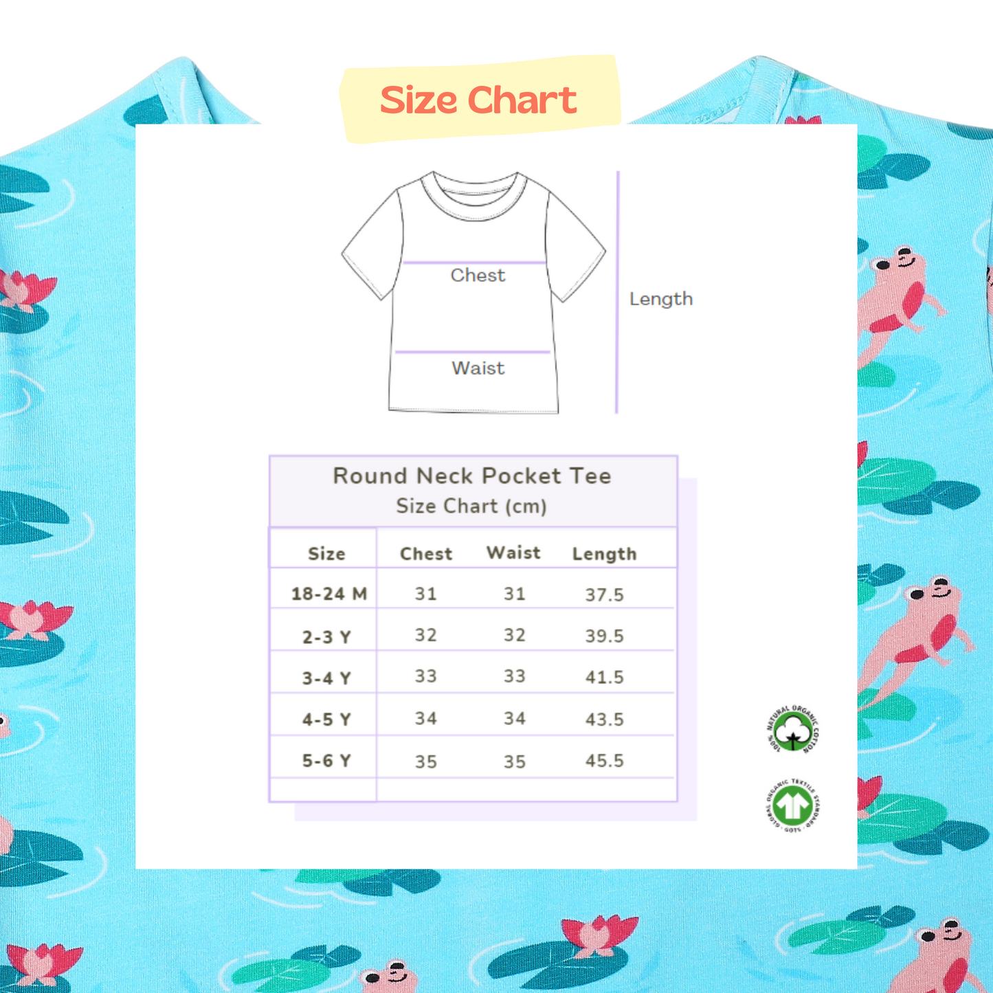 Oversize Tee - Frog & Lotus