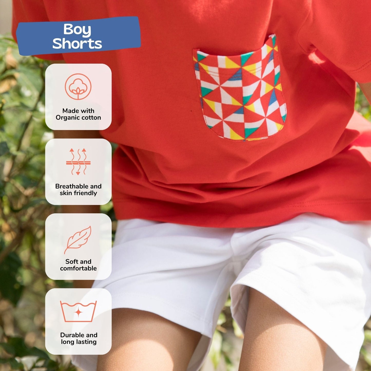 Unisex Shorts - White