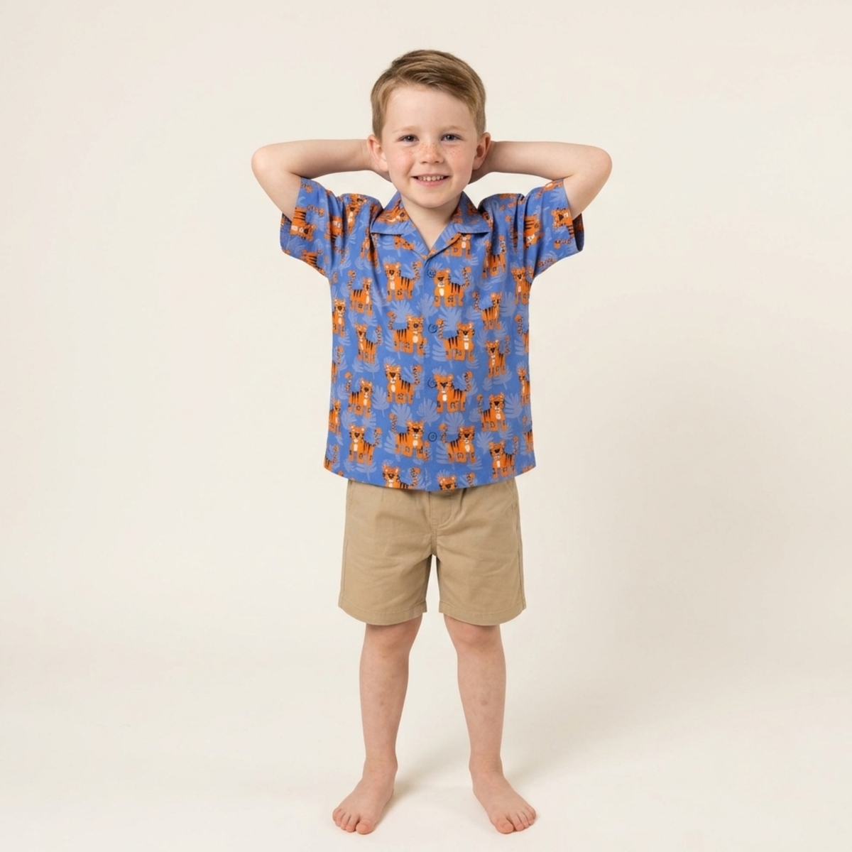 Ola! Otter Organic Cotton Relaxed Fit Shirt for Kids - Mixed Fruit | Shirt for Boys & Girls | Sustainable Baby & Toddler Wear | Soft & Comfortable | 18 Months–6 Years