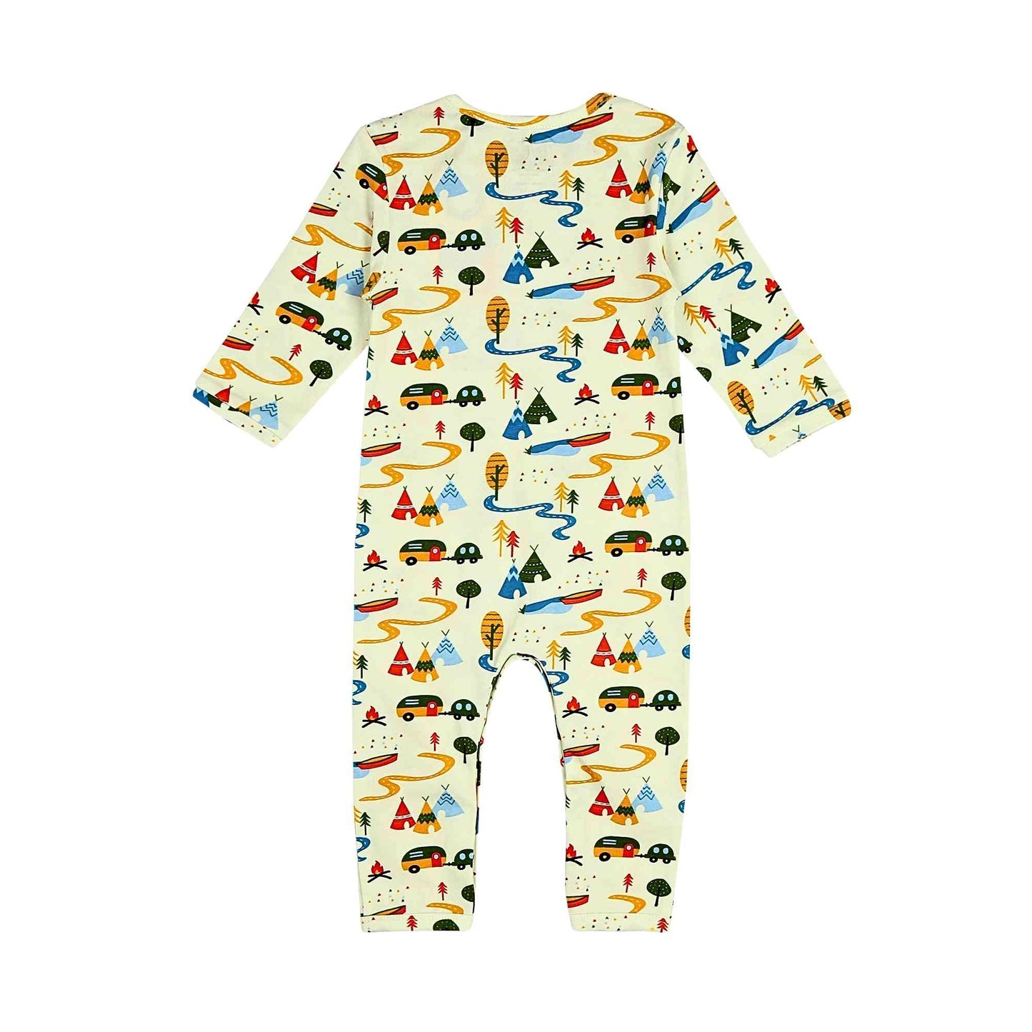 Full Sleeved Romper - Happy Camping