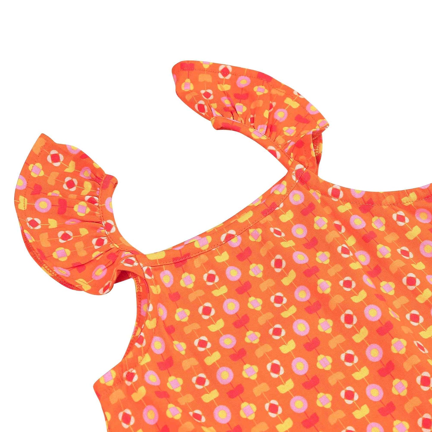 Strap Dress - Indian Flora Orange
