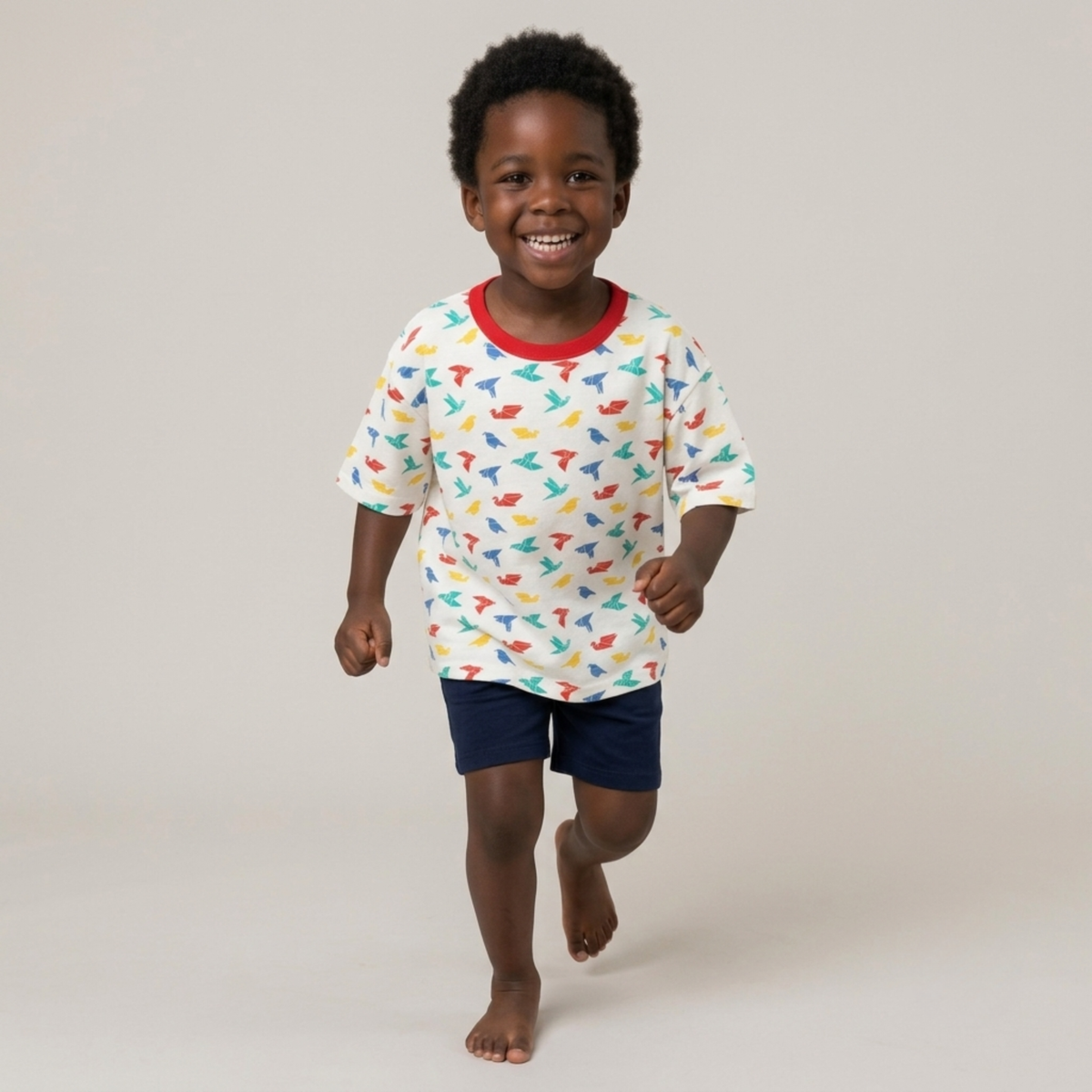 Ola! Otter Organic Cotton Oversized T-Shirt for Kids - Dandelion Yellow | Unisex Sustainable Tee | Soft & Breathable Baby & Toddler Wear |