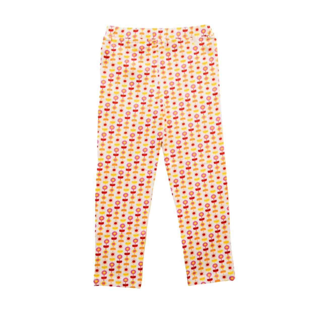 Girl Leggings - Indian Flora White