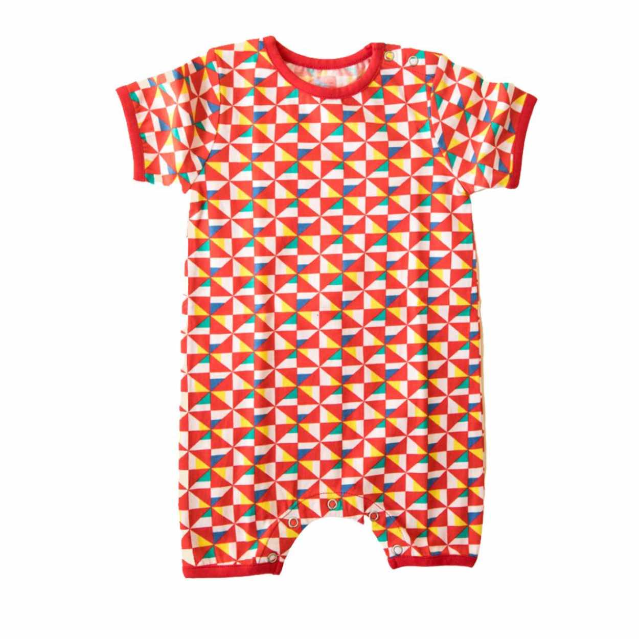 Half Romper - Pinwheel Parade