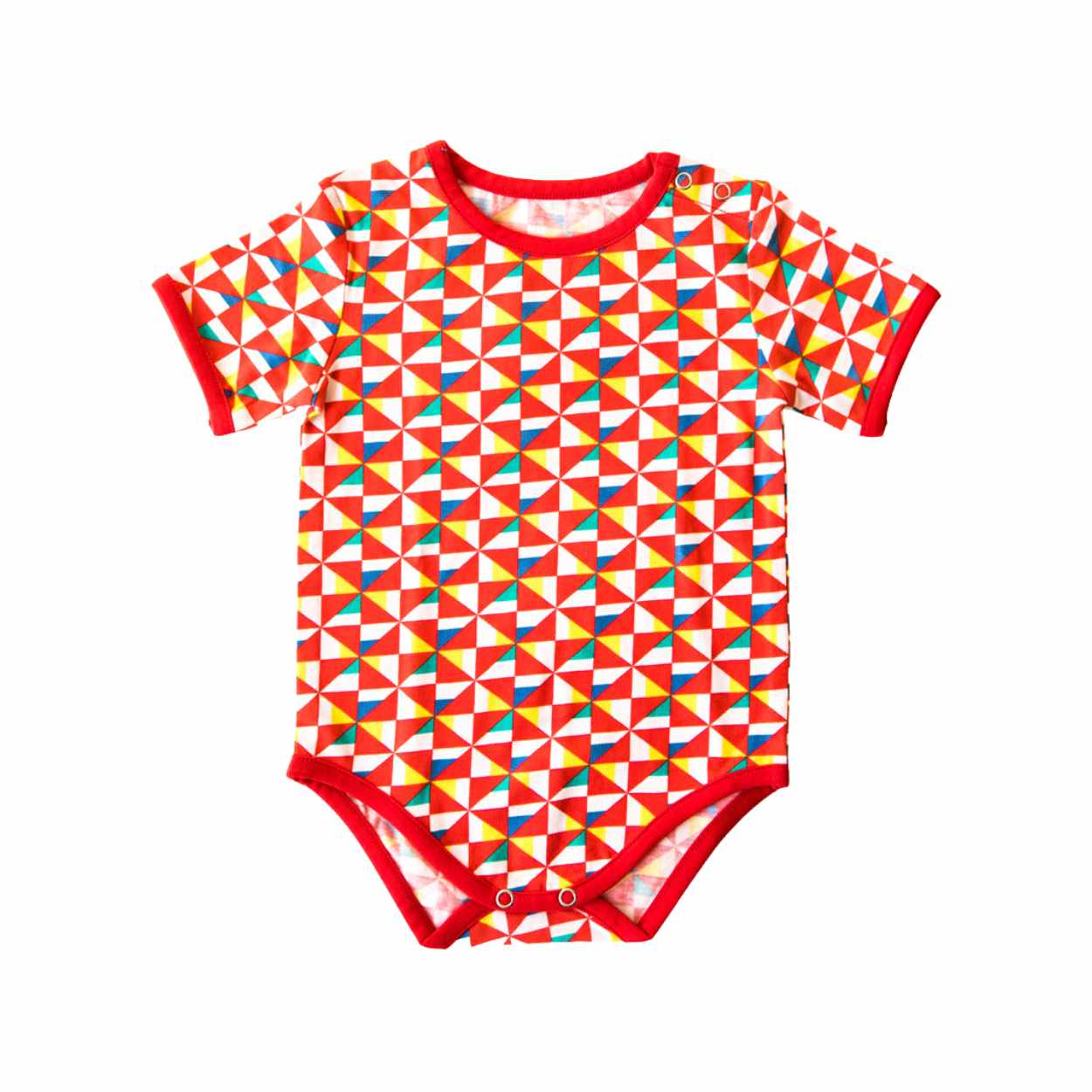 Half Sleeves Bodysuit - Pinwheel Parade