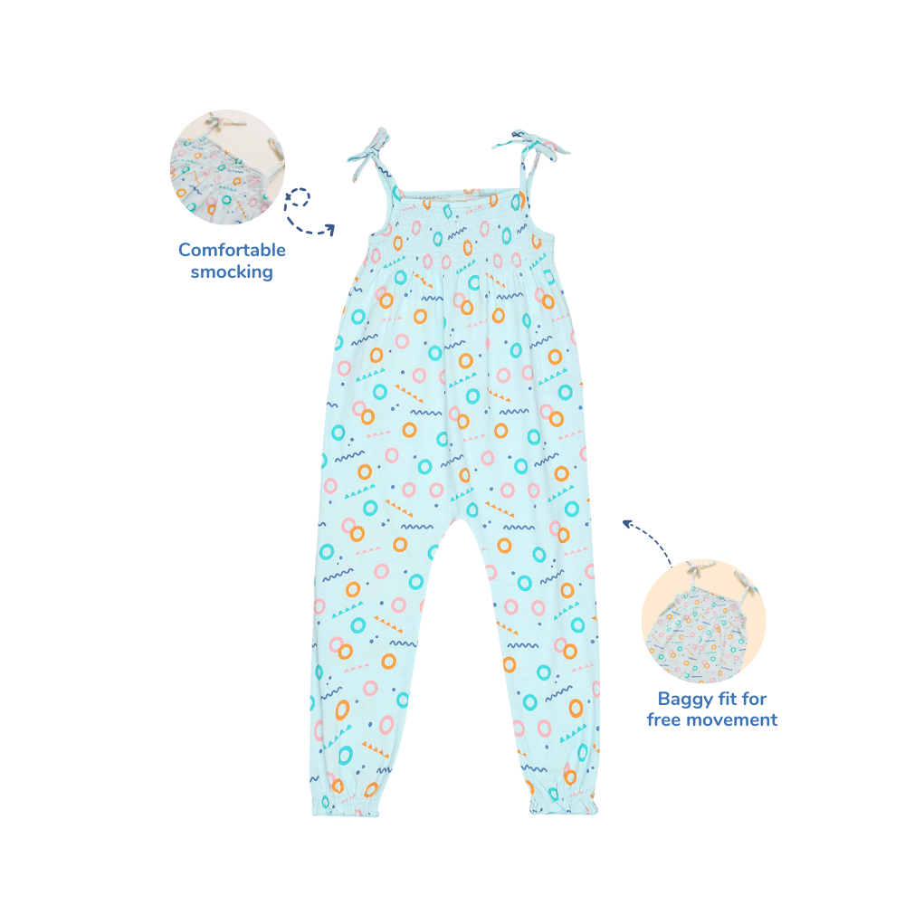 Smocked Jumpsuit - Free Float