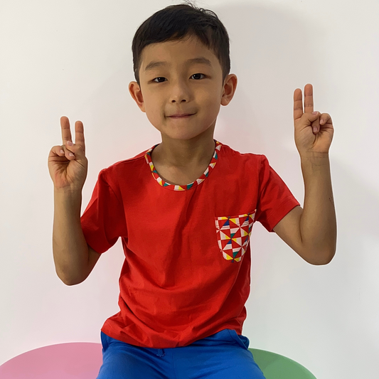 Pocket Tee - Pinwheel Parade