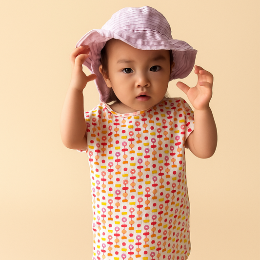 Short Sleeve Tee - Indian Flora White