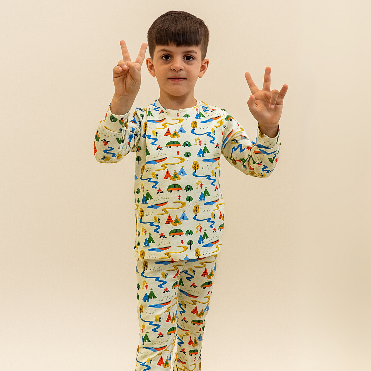 Full Sleeve Nightsuit - Happy Camping