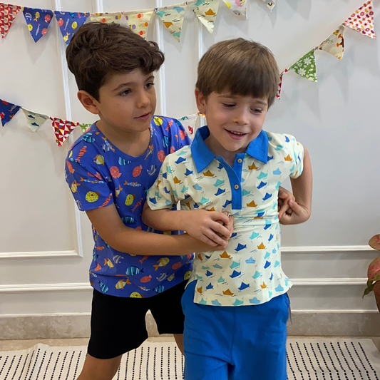 Oversize Tee - Fuzzy Fishes