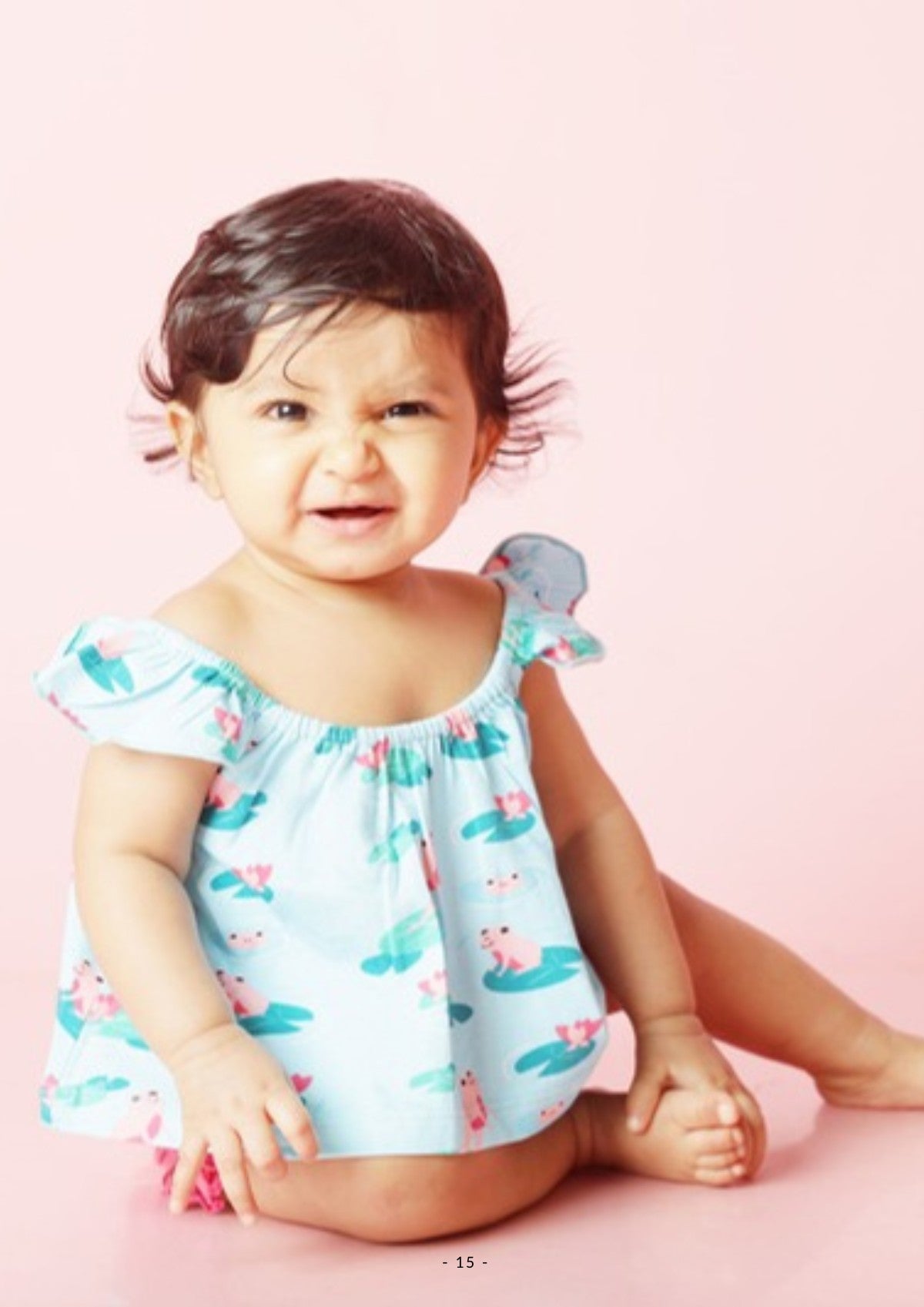 Ola! Otter organic cotton half sleeve baby bodysuit onesie - view 4