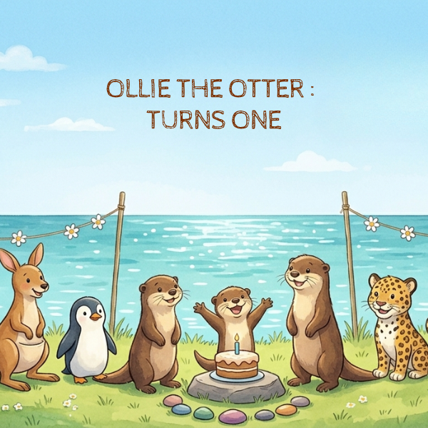 Ollie The Otter illustrated e-book cover