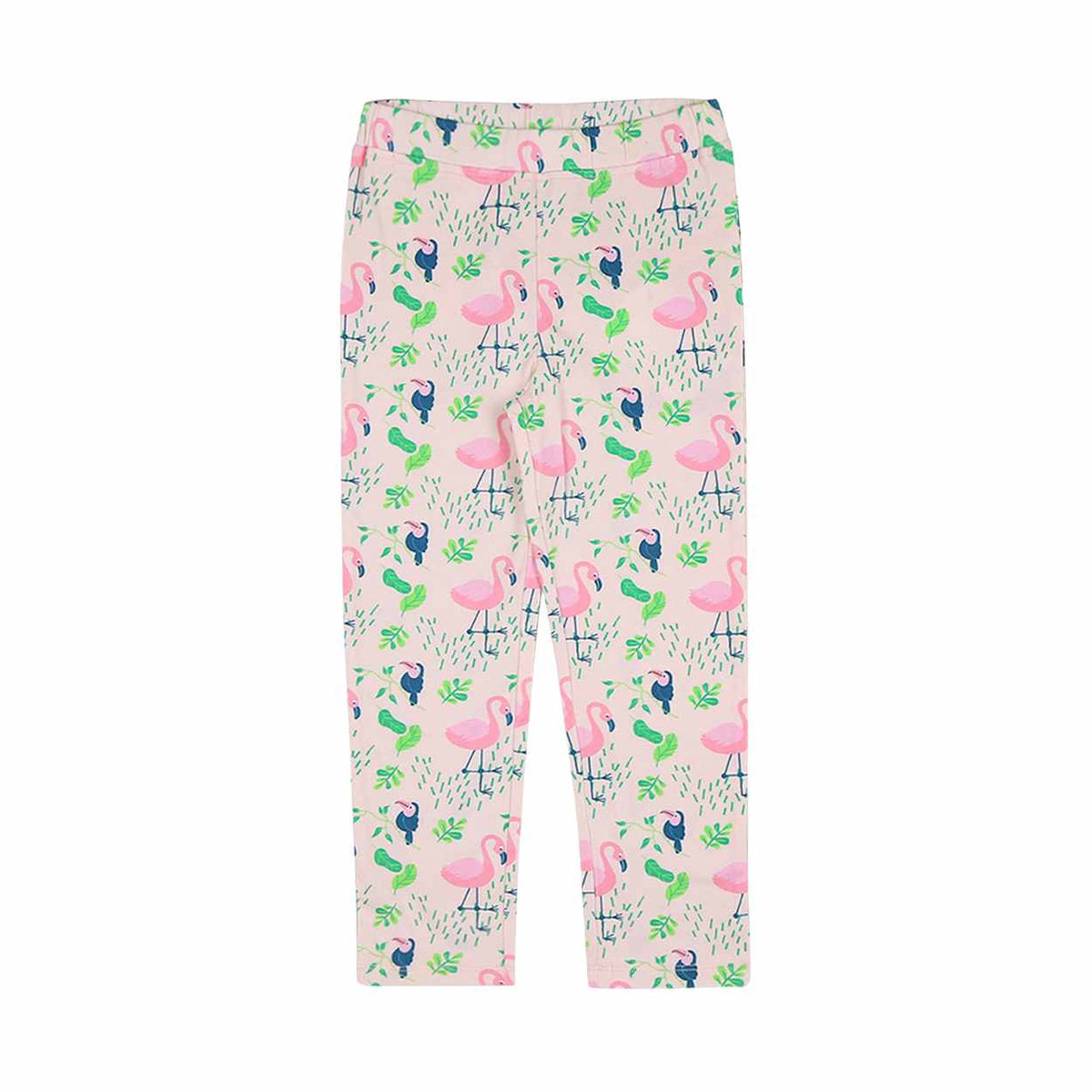 Ola! Otter Flamingo Forest print on organic cotton kids clothing