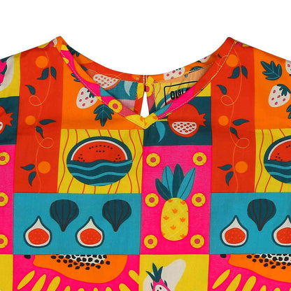 Ola! OtterOrganic Cotton A-Line Dress for Girls | Dresses for Girls | Soft & Comfortable|  Sustainable Baby & Toddler Girl Clothing | 18 Months–6 Years