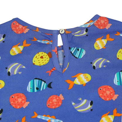 2 Pack A-Line dress - Breezy Daisy & Fuzzy Fishes