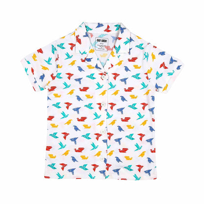 Ola! Otter Half Sleeve Kids Nightsuit | Soft & Breathable Toddler Sleepwear | Soft Pajama Set | Unisex Pajama