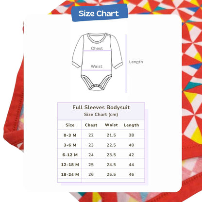 Full Sleeve Bodysuit - Pinwheel Paradise