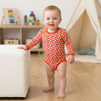Ola! Otter Organic Cotton Full Sleeve Bodysuit for Babies | Baby Onesie | Baby Romper Sustainable Infant & Newborn Wear | Soft & Comfortable |