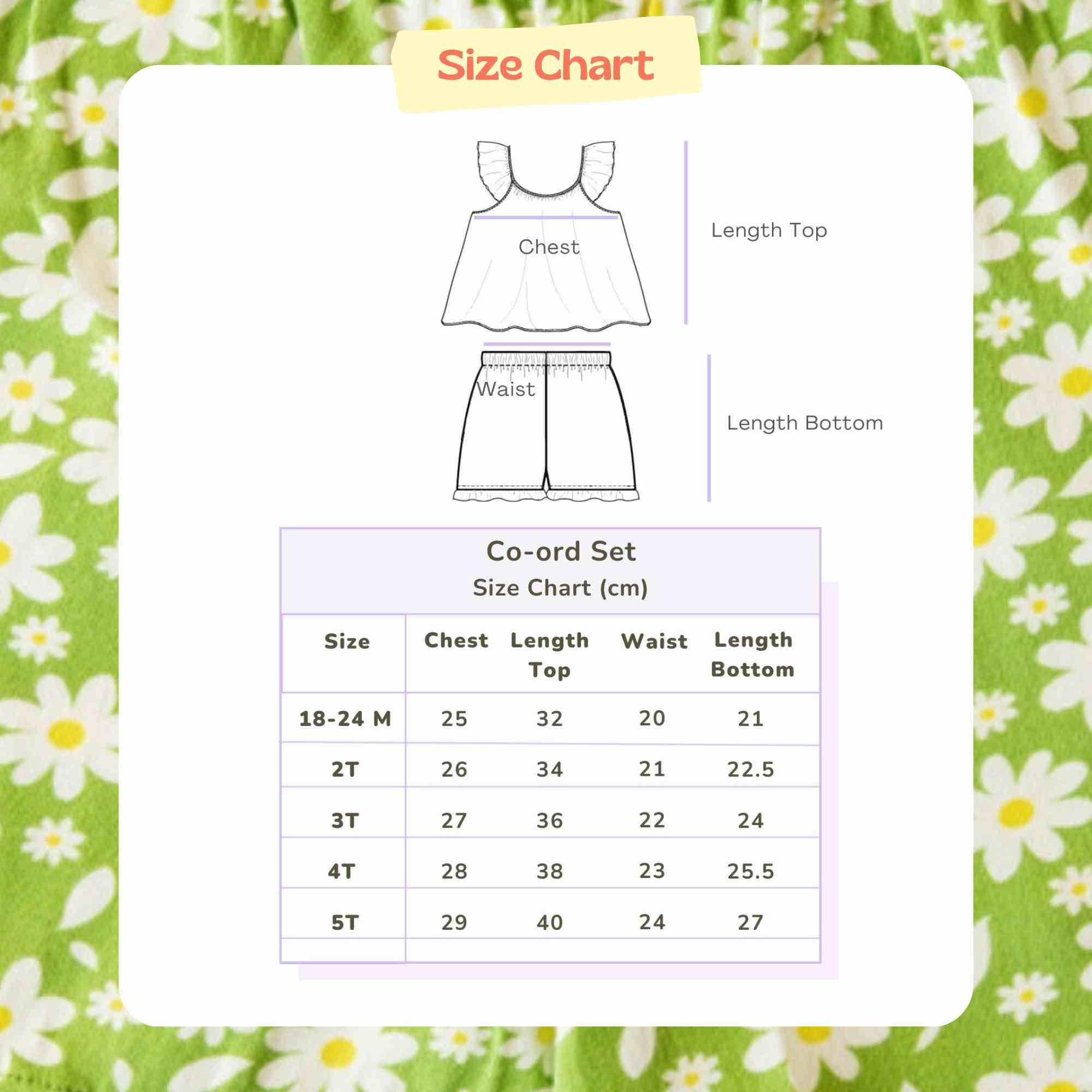 Co-Ord set - Breezy Daisy