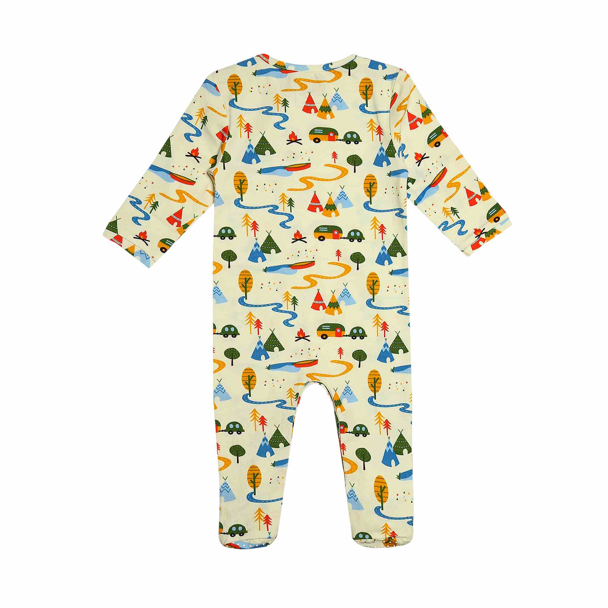 Romper with Footsie - Happy Camping