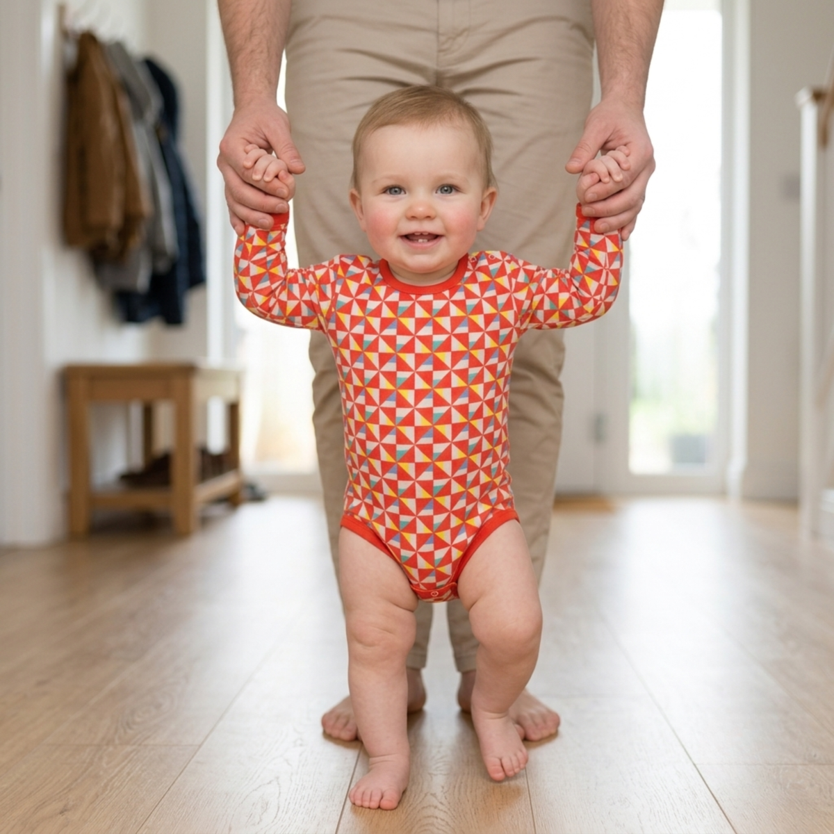 Ola! Otter Organic Cotton Full Sleeve Bodysuit for Babies | Baby Onesie | Baby Romper Sustainable Infant & Newborn Wear | Soft & Comfortable |