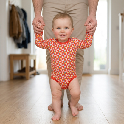 Ola! Otter Organic Cotton Full Sleeve Bodysuit for Babies | Baby Onesie | Baby Romper Sustainable Infant & Newborn Wear | Soft & Comfortable |