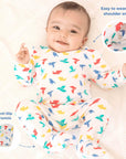 Sleepsuit with Footsie - Gummy Birds