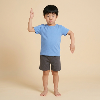 Ola! Otter Organic Cotton Oversized T-Shirt for Kids - Dandelion Yellow | Unisex Sustainable Tee | Soft & Breathable Baby & Toddler Wear |