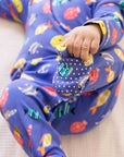 Sleepsuit with Footsie - Fuzzy Fishes