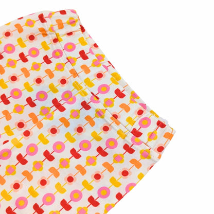 Girl Leggings - Indian Flora White