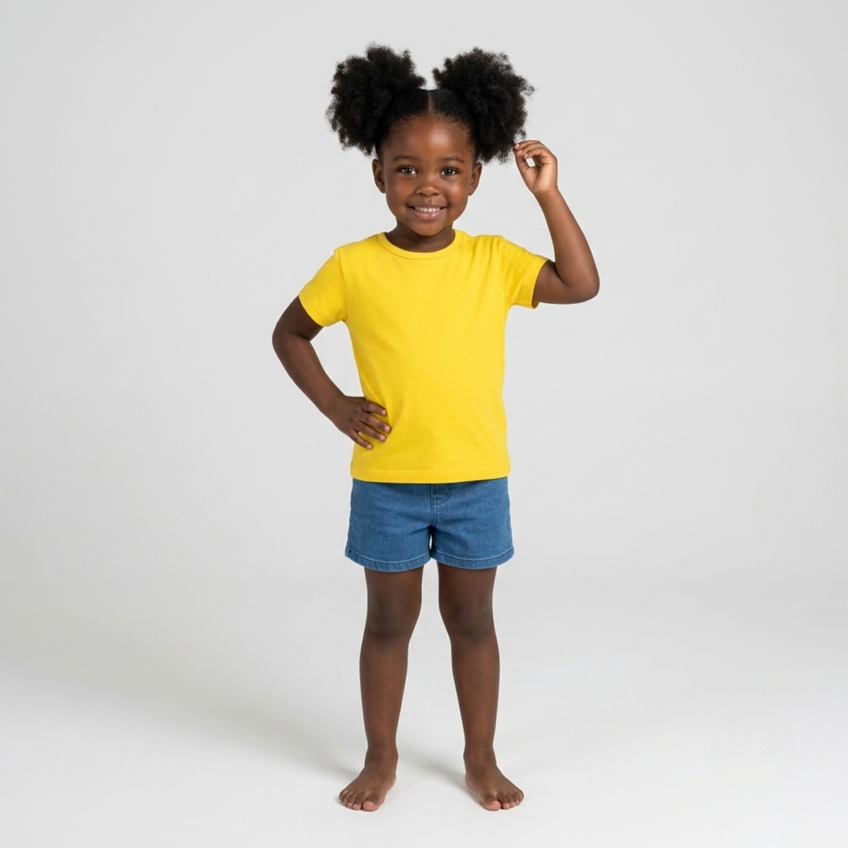 Ola! Otter Organic Cotton Oversized T-Shirt for Kids - Dandelion Yellow | Unisex Sustainable Tee | Soft & Breathable Baby & Toddler Wear |