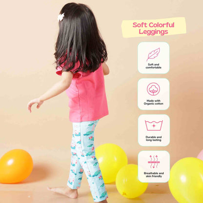 Girl Leggings - Frog & Lotus