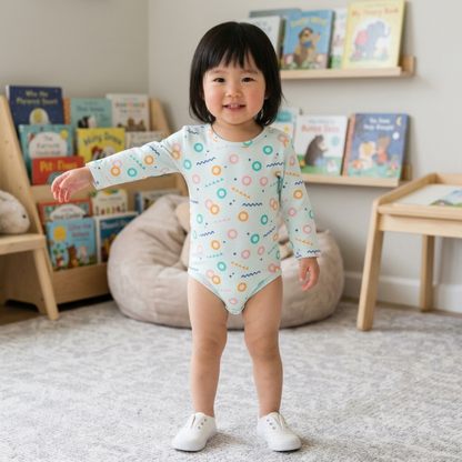 Ola! Otter Organic Cotton Full Sleeve Bodysuit for Babies | Baby Onesie | Baby Romper Sustainable Infant & Newborn Wear | Soft & Comfortable |