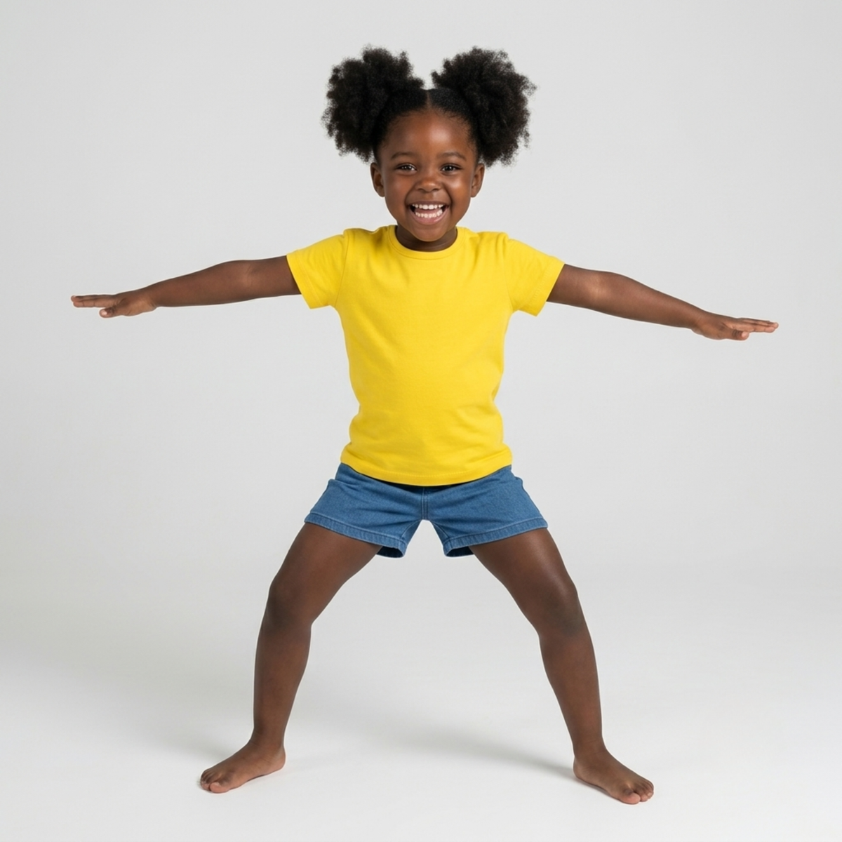 Ola! Otter Organic Cotton Oversized T-Shirt for Kids - Dandelion Yellow | Unisex Sustainable Tee | Soft & Breathable Baby & Toddler Wear |