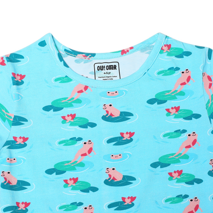 Oversize Tee - Frog & Lotus