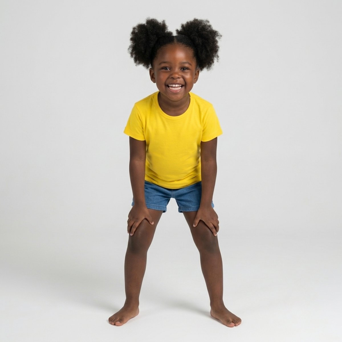 Ola! Otter Organic Cotton Oversized T-Shirt for Kids - Dandelion Yellow | Unisex Sustainable Tee | Soft & Breathable Baby & Toddler Wear |