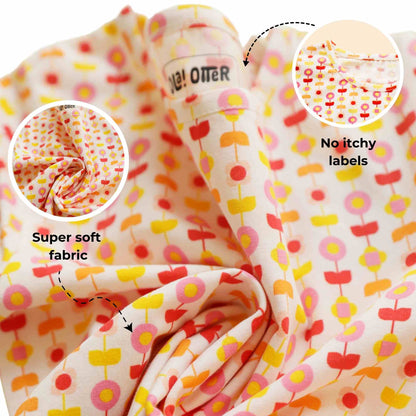 Short Sleeve Tee - Indian Flora White