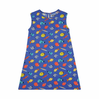 2 Pack A-Line dress - Breezy Daisy & Fuzzy Fishes