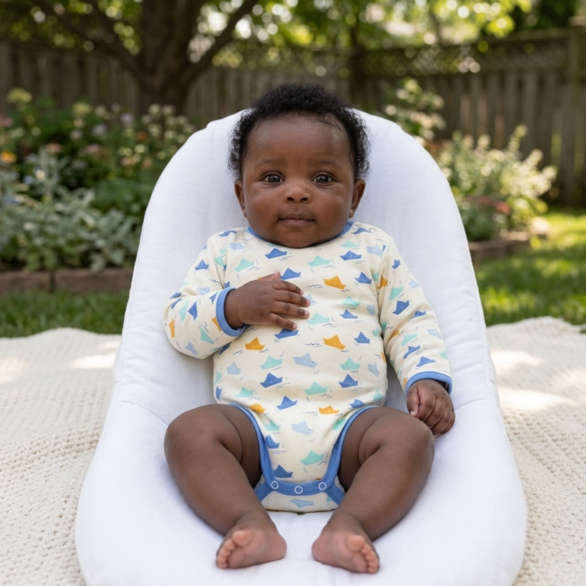 Ola! Otter Organic Cotton Full Sleeve Bodysuit for Babies | Baby Onesie | Baby Romper Sustainable Infant & Newborn Wear | Soft & Comfortable |