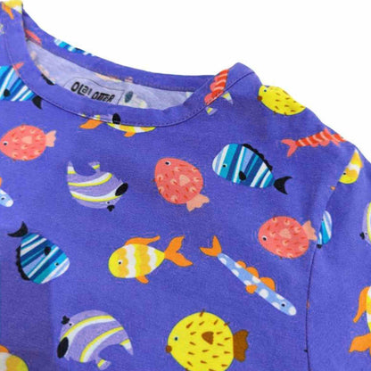 Oversize Tee - Fuzzy Fishes