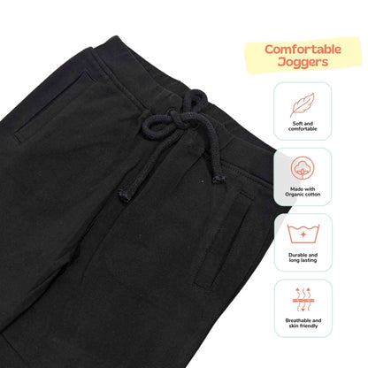 Ola! Otter Organic Cotton Unisex Joggers for Kids | Sustainable Baby & Toddler Bottoms | Unisex Joggers | Boys & Girls Bottom |