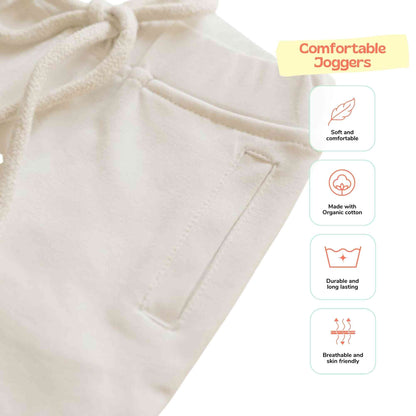 Ola! Otter Organic Cotton Unisex Joggers for Kids | Sustainable Baby & Toddler Bottoms | Unisex Joggers | Boys & Girls Bottom |