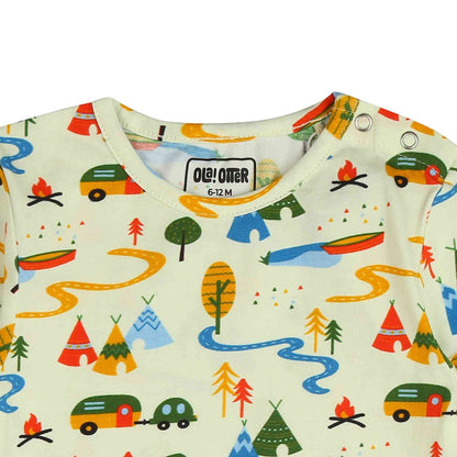 Full Sleeved Romper - Happy Camping