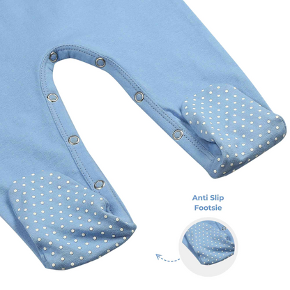 Ola! Otter Baby Romper with Footies | Cozy Cotton Footed Sleeper romper | Organic Cotton | Sustainable| Onesie |