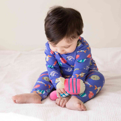 Full Sleeved Romper - Fuzzy Fishes